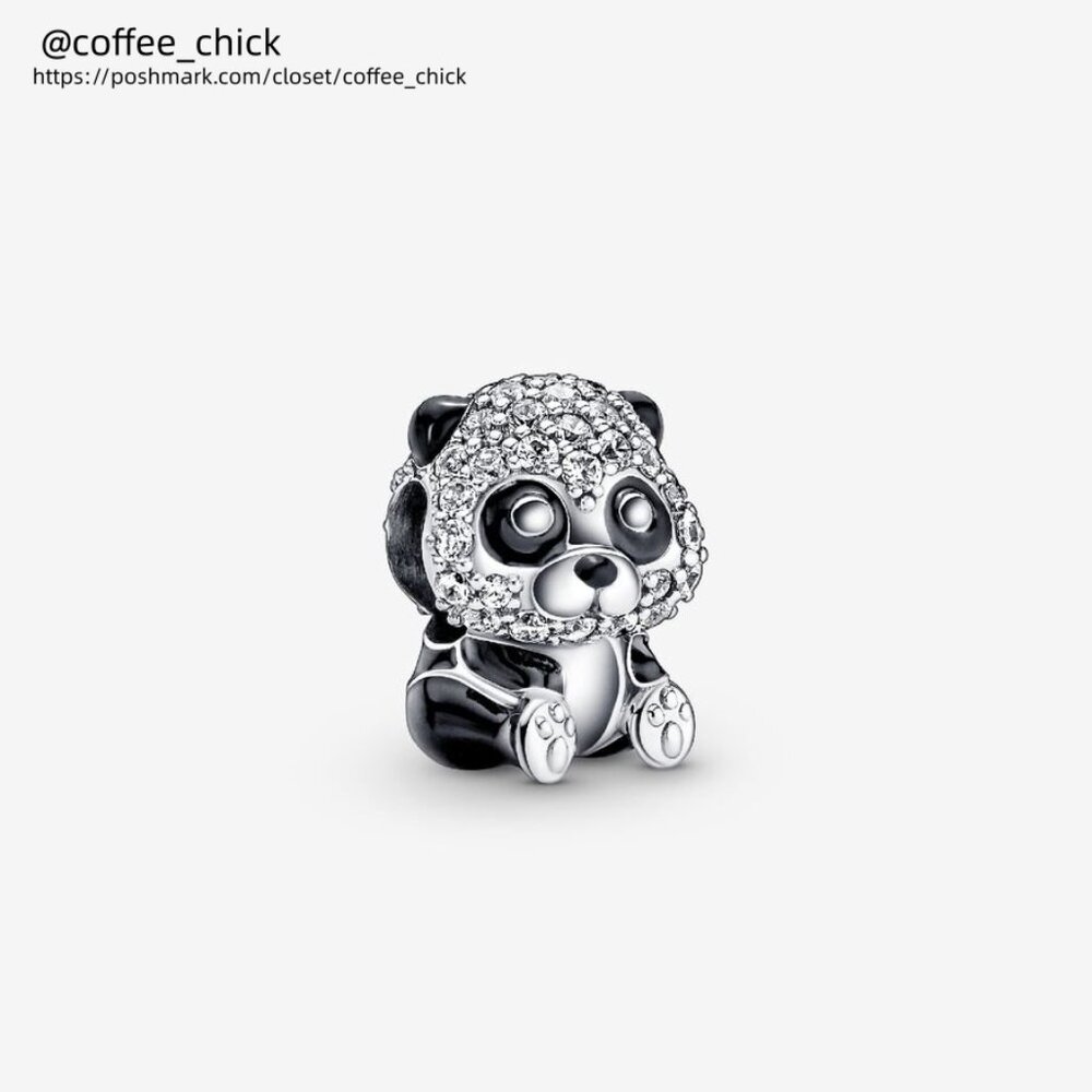 Pandora Sparkling Cute Panda Charm|Pendant